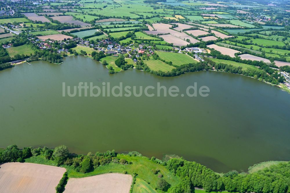 Luftaufnahme Borgdorf-Seedorf - Uferbereiche des Sees Borgsdorfer See in Borgdorf-Seedorf im Bundesland Schleswig-Holstein, Deutschland