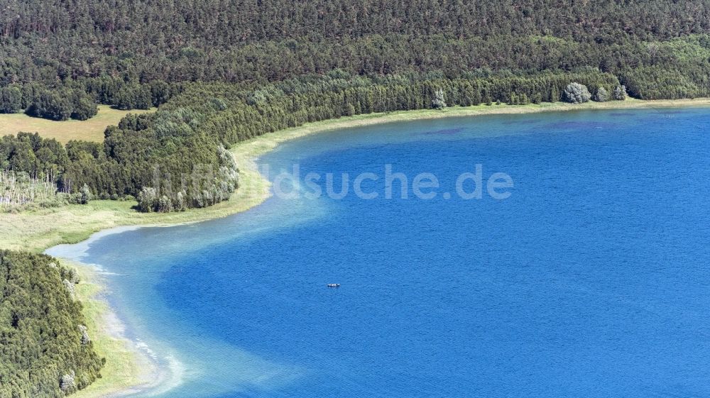 Luftbild Alt Schwerin - Uferbereiche des Sees Drewitzer See in Alt Schwerin im Bundesland Mecklenburg-Vorpommern, Deutschland