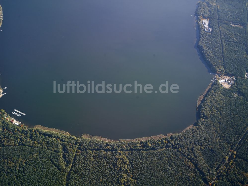 Luftbild Berlin - Uferbereiche des Sees Großer Müggelsee in Berlin