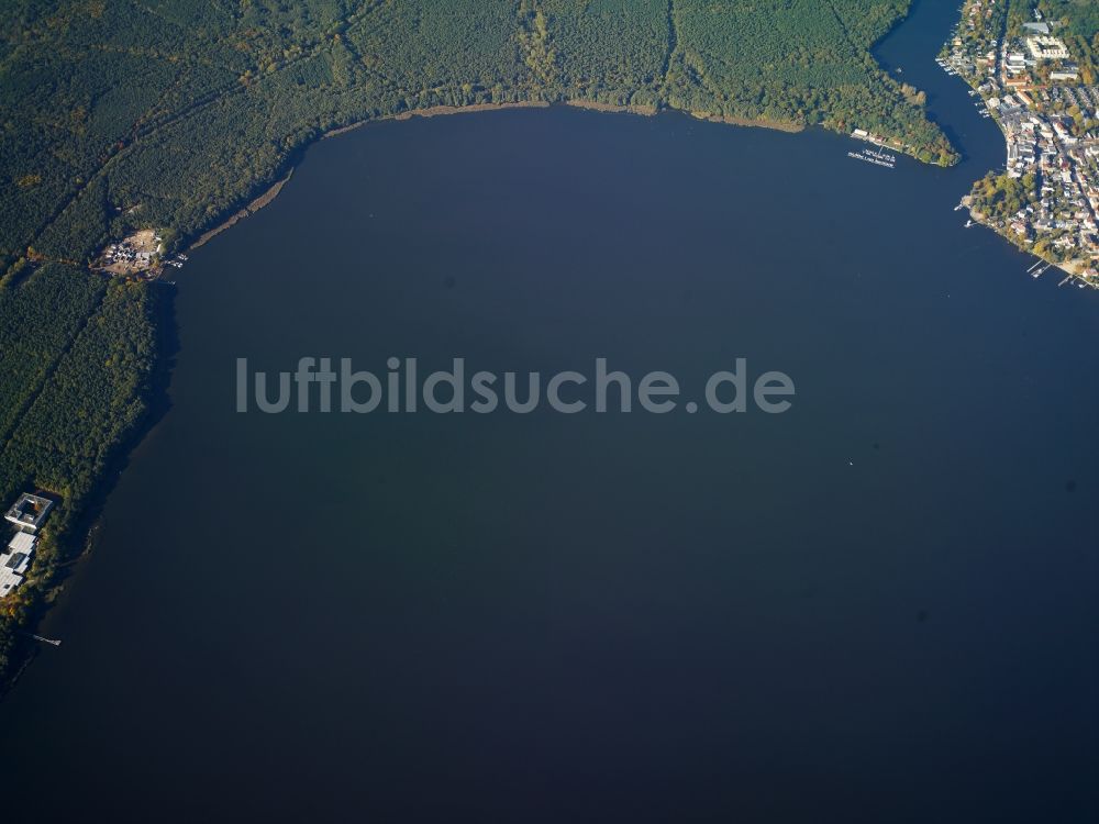 Berlin von oben - Uferbereiche des Sees Großer Müggelsee in Berlin