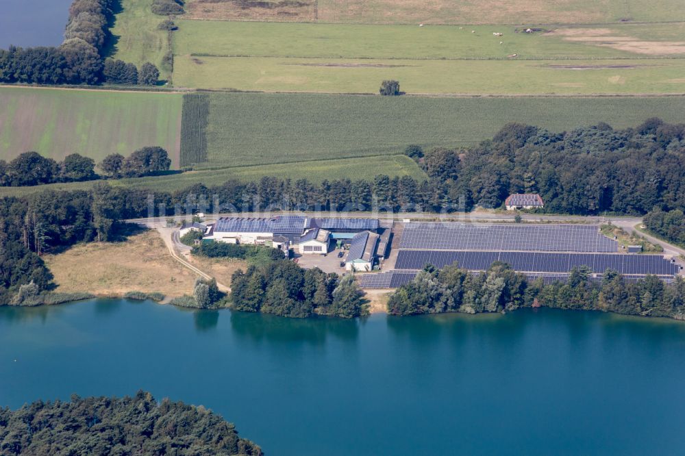 Luftbild Coesfeld - Uferbereiche des Sees Kalkisee in Coesfeld im Bundesland Nordrhein-Westfalen, Deutschland