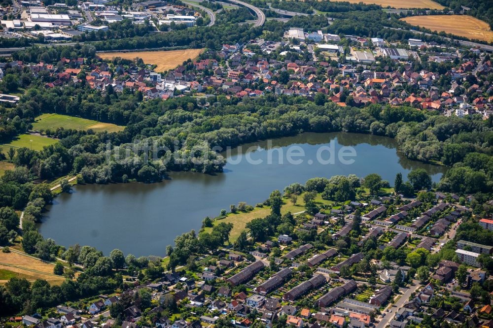 Luftbild Braunschweig - Uferbereiche des Sees Ölpersee in Braunschweig im Bundesland Niedersachsen, Deutschland