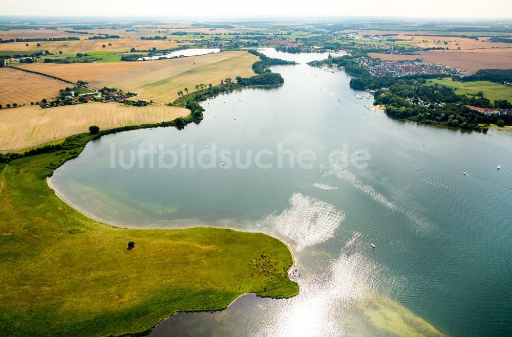 Luftbild Ludorf - Uferbereiche des Sees Müritz in Ludorf im Bundesland Mecklenburg-Vorpommern