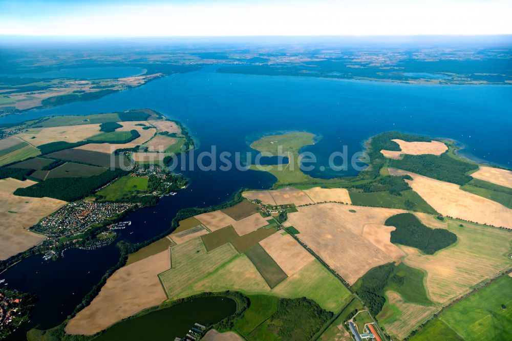 Luftbild Südmüritz - Uferbereiche des Sees Müritz in Südmüritz im Bundesland Mecklenburg-Vorpommern, Deutschland