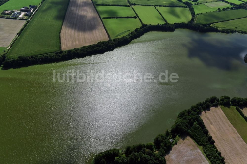 Sankelmark aus der Vogelperspektive: Uferbereiche des Sees Sankelmarker See in Sankelmark im Bundesland Schleswig-Holstein