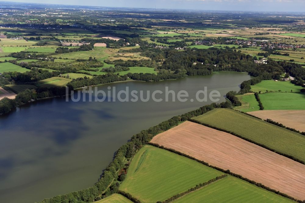 Sankelmark aus der Vogelperspektive: Uferbereiche des Sees Sankelmarker See in Sankelmark im Bundesland Schleswig-Holstein