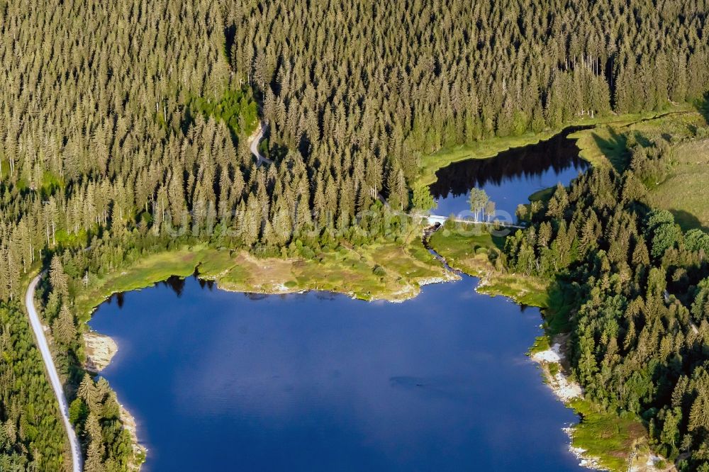 Luftbild Schluchsee - Uferbereiche des Sees Schluchsee Oberlauf in Schluchsee im Bundesland Baden-Württemberg, Deutschland