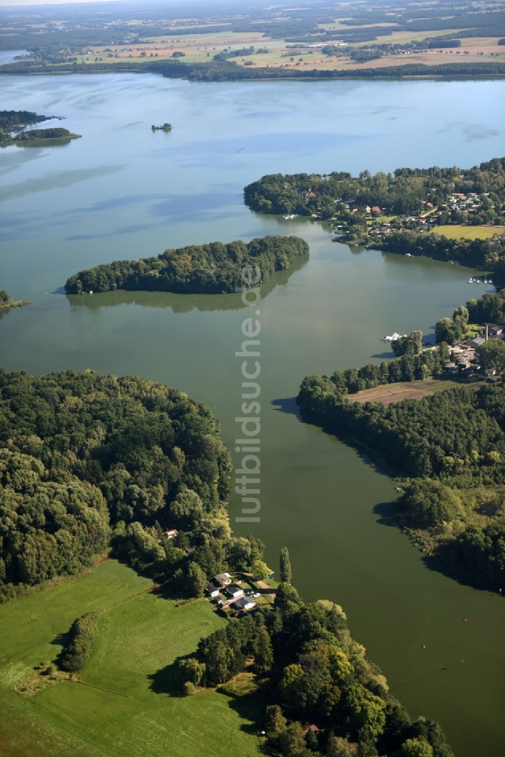 Luftbild Schwielochsee - Uferbereiche des Sees Schwielochsee im Bundesland Brandenburg