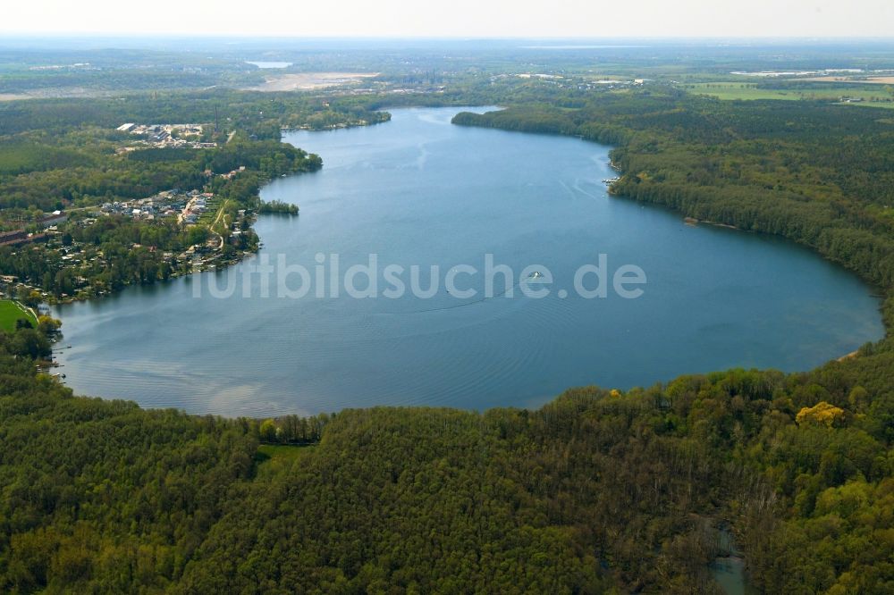 Hennickendorf aus der Vogelperspektive: Uferbereiche des Sees Stienitzsee in Hennickendorf im Bundesland Brandenburg, Deutschland