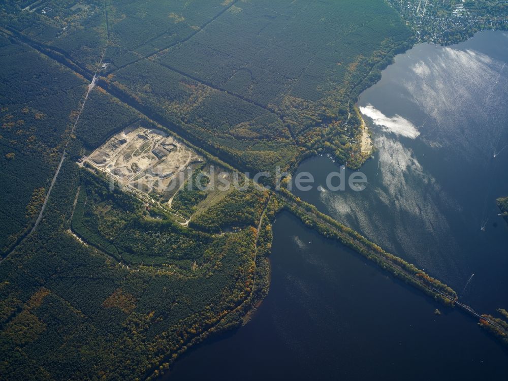 Potsdam aus der Vogelperspektive: Uferbereiche des Sees Templiner See in Potsdam im Bundesland Brandenburg