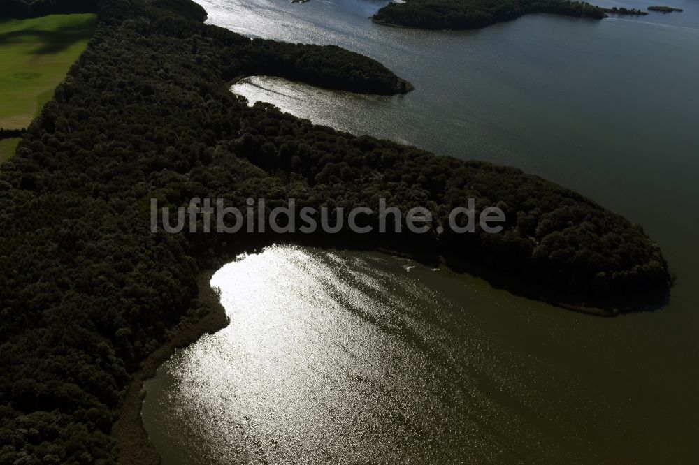 Achterwehr aus der Vogelperspektive: Uferbereiche des Sees Westensee in Achterwehr im Bundesland Schleswig-Holstein