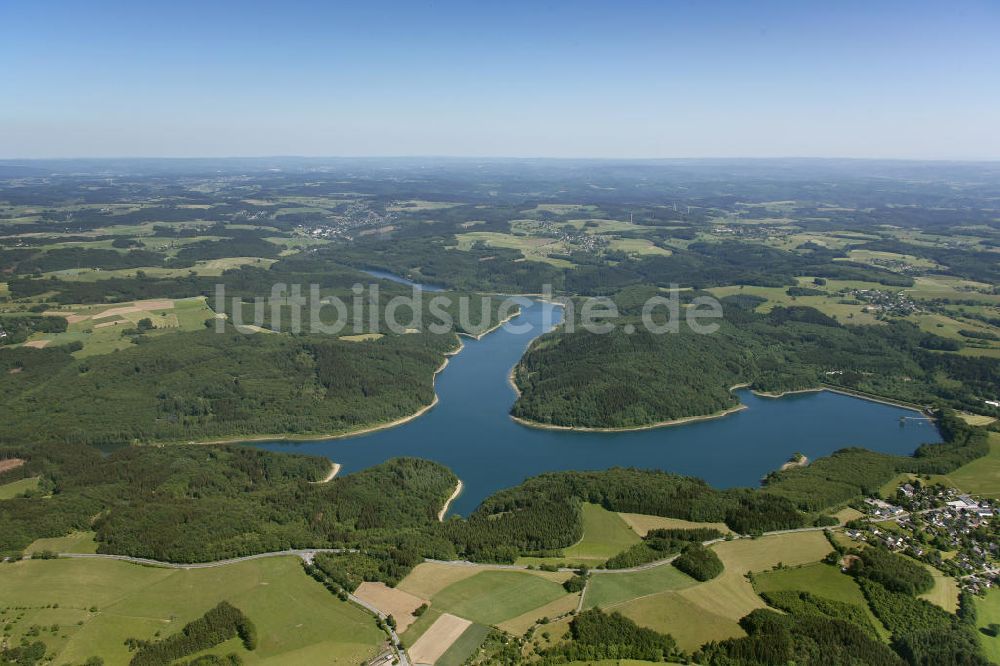 Luftbild Reichshof - Uferbereiche der Wiehltalsperre in Nordrhein-Westfalen (Oberbergischer Kreis)