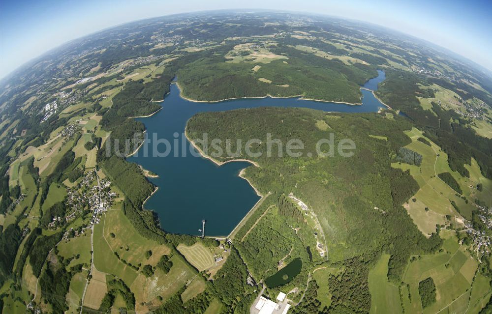 Luftbild Reichshof - Uferbereiche der Wiehltalsperre in Nordrhein-Westfalen (Oberbergischer Kreis)