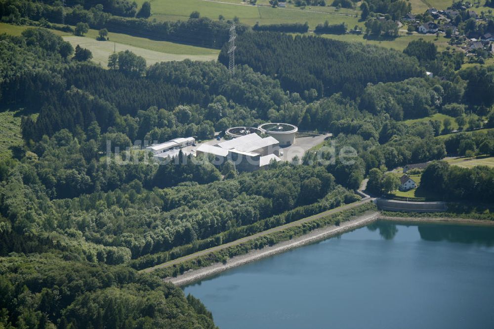 Reichshof von oben - Uferbereiche der Wiehltalsperre in Nordrhein-Westfalen (Oberbergischer Kreis)