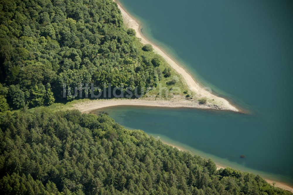 Reichshof aus der Vogelperspektive: Uferbereiche der Wiehltalsperre in Nordrhein-Westfalen (Oberbergischer Kreis)