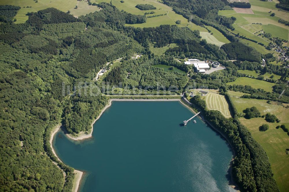 Luftbild Reichshof - Uferbereiche der Wiehltalsperre in Nordrhein-Westfalen (Oberbergischer Kreis)