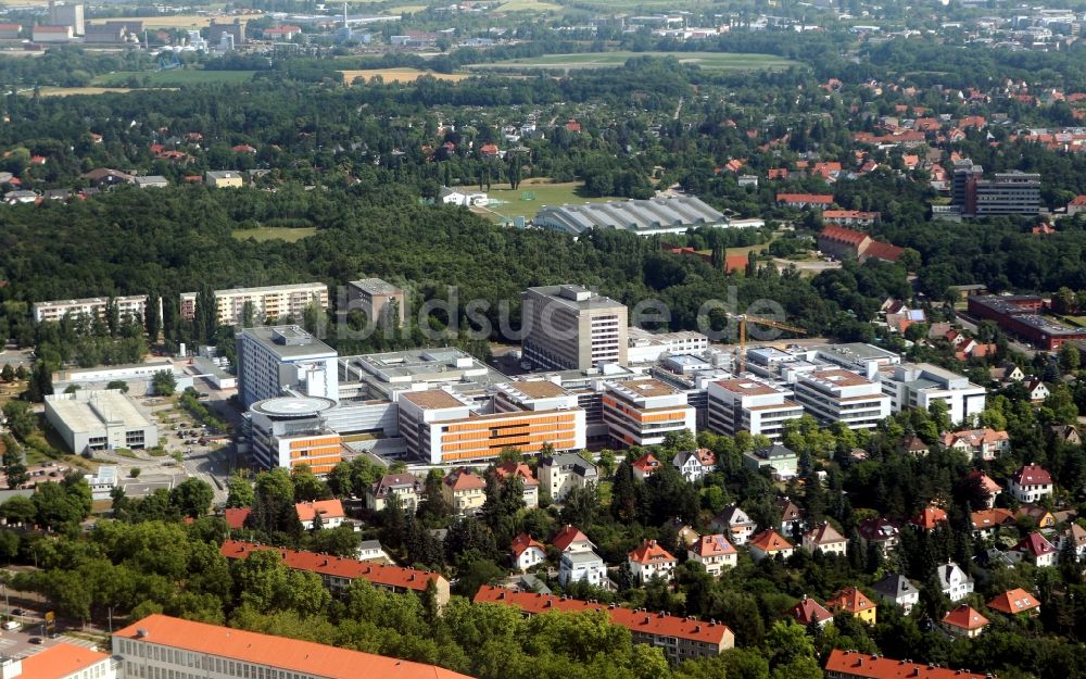 Halle / Saale von oben - UKH Universitätsklinikum Kröllwitz an der Ernst-Grube-Straße in Halle in Sachsen-Anhalt