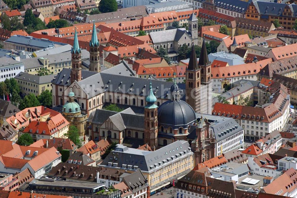 Luftaufnahme Würzburg - Ukrainische Pfarrei St. Nikolaus