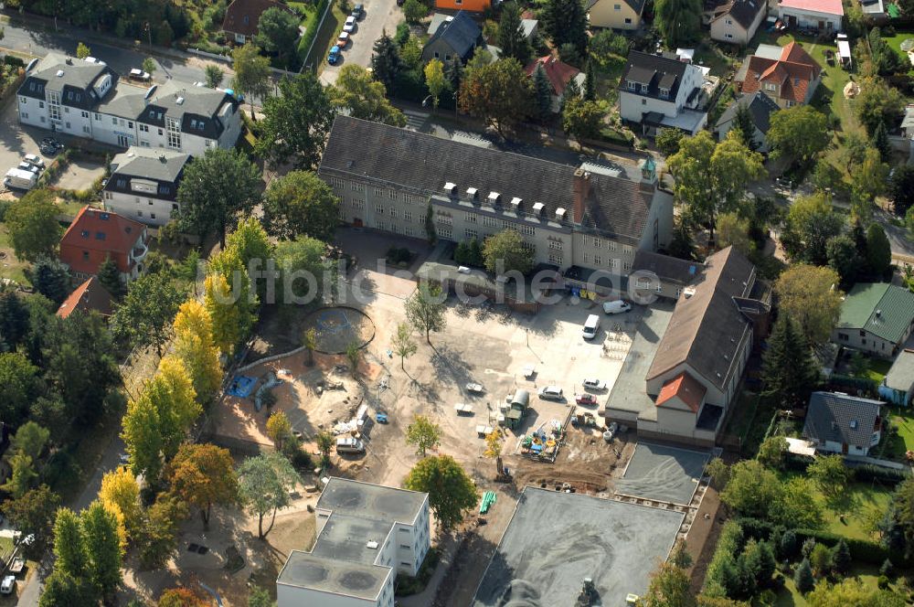 Luftbild Berlin - Ulmen-Grundschule in Berlin-Kaulsdorf