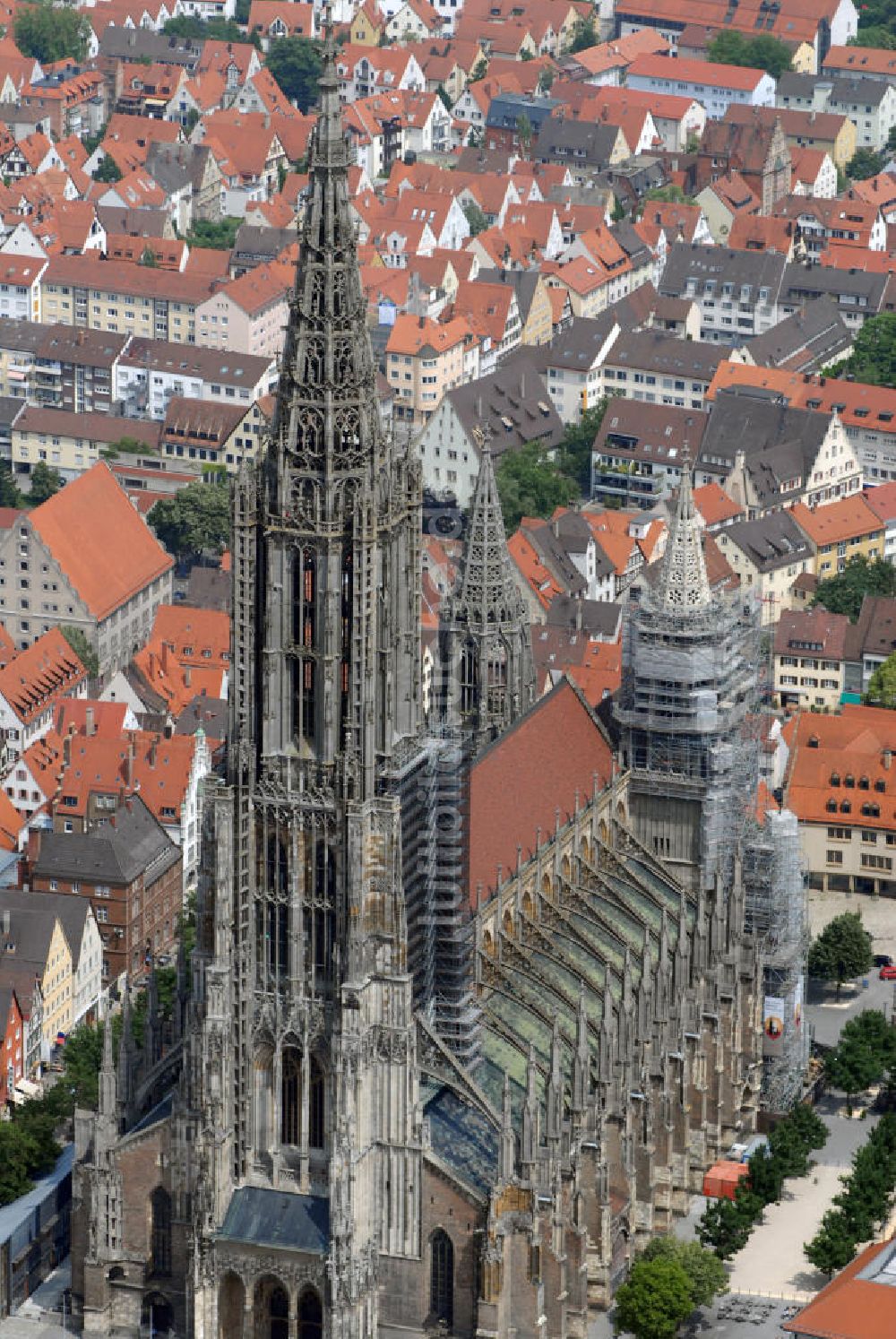 Ulm aus der Vogelperspektive: Ulmer Münster