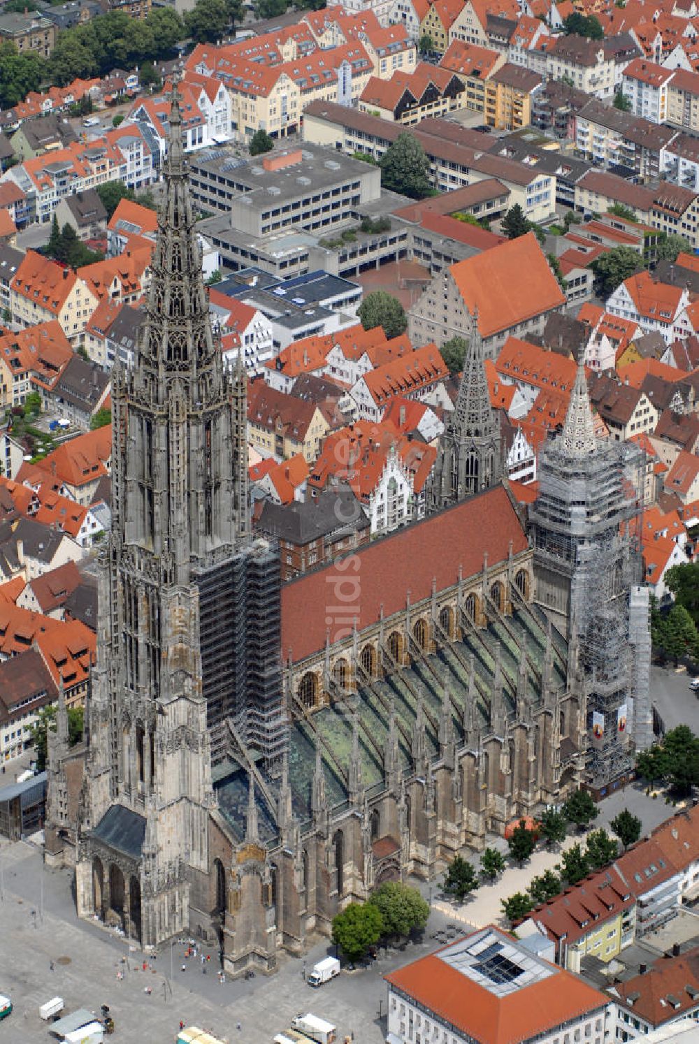 Ulm von oben - Ulmer Münster