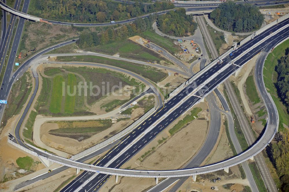 Luftaufnahme BRAUNSCHWEIG - Um- und Ausbau des Autobahndreieck Braunschweig-Südwest