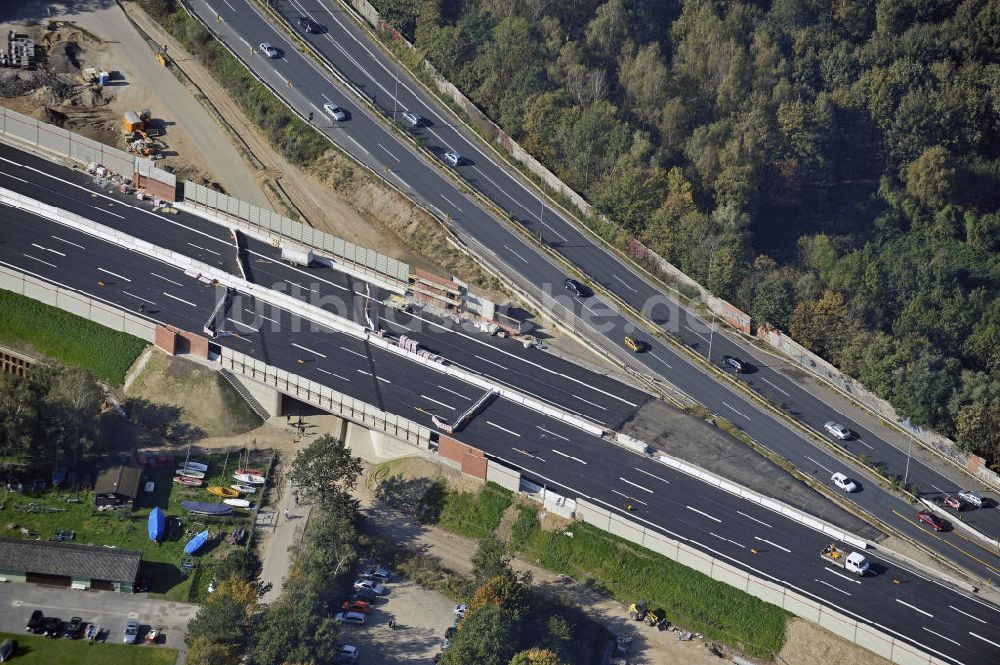 Luftaufnahme BRAUNSCHWEIG - Um- und Ausbau des Autobahndreieck Braunschweig-Südwest