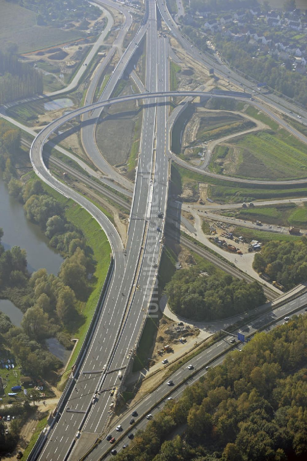 Luftbild BRAUNSCHWEIG - Um- und Ausbau des Autobahndreieck Braunschweig-Südwest