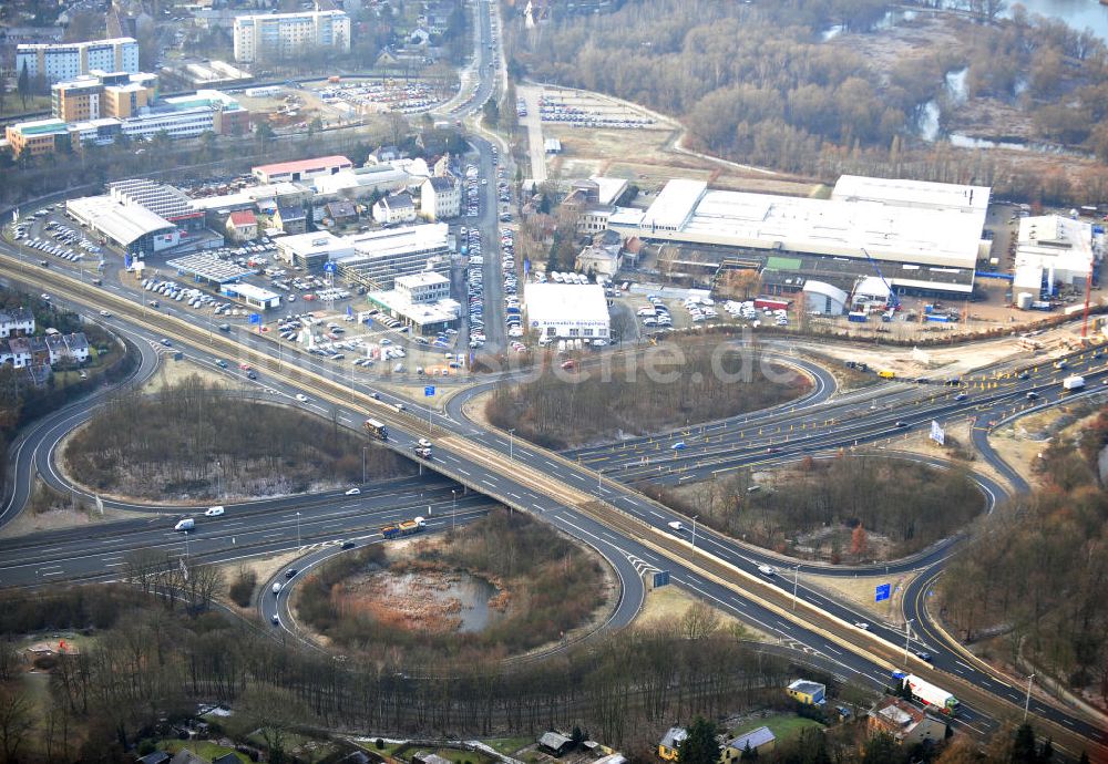 Luftbild Braunschweig - Um- und Ausbau des Autobahndreieck Braunschweig-Südwest