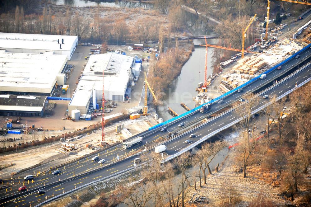 Luftaufnahme Braunschweig - Um- und Ausbau des Autobahndreieck Braunschweig-Südwest