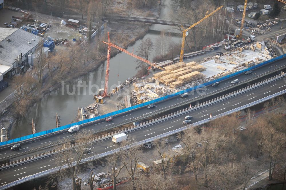 Luftaufnahme Braunschweig - Um- und Ausbau des Autobahndreieck Braunschweig-Südwest