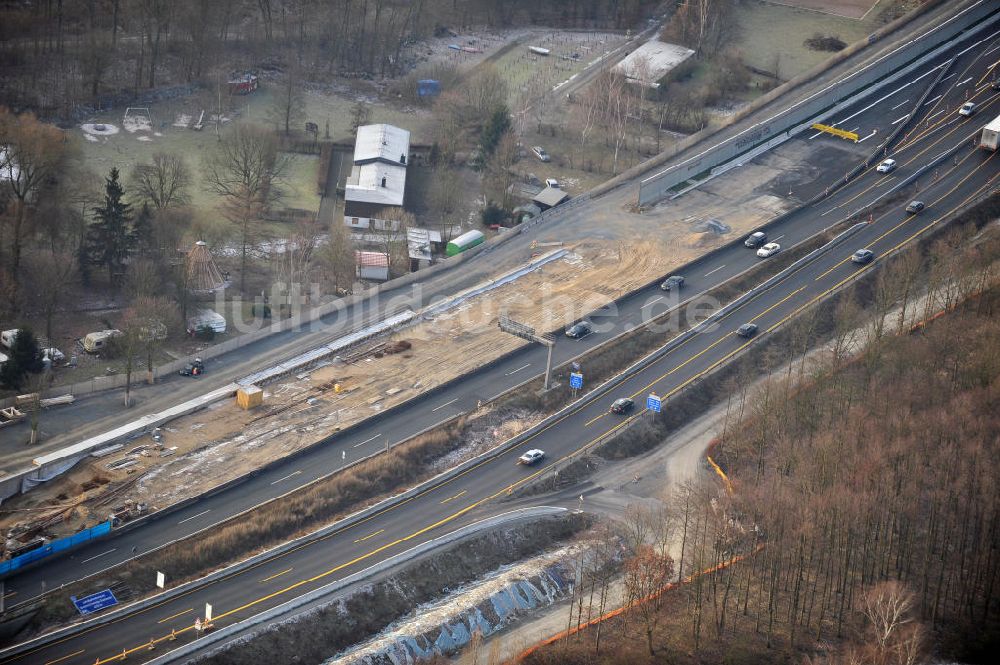 Luftaufnahme Braunschweig - Um- und Ausbau des Autobahndreieck Braunschweig-Südwest