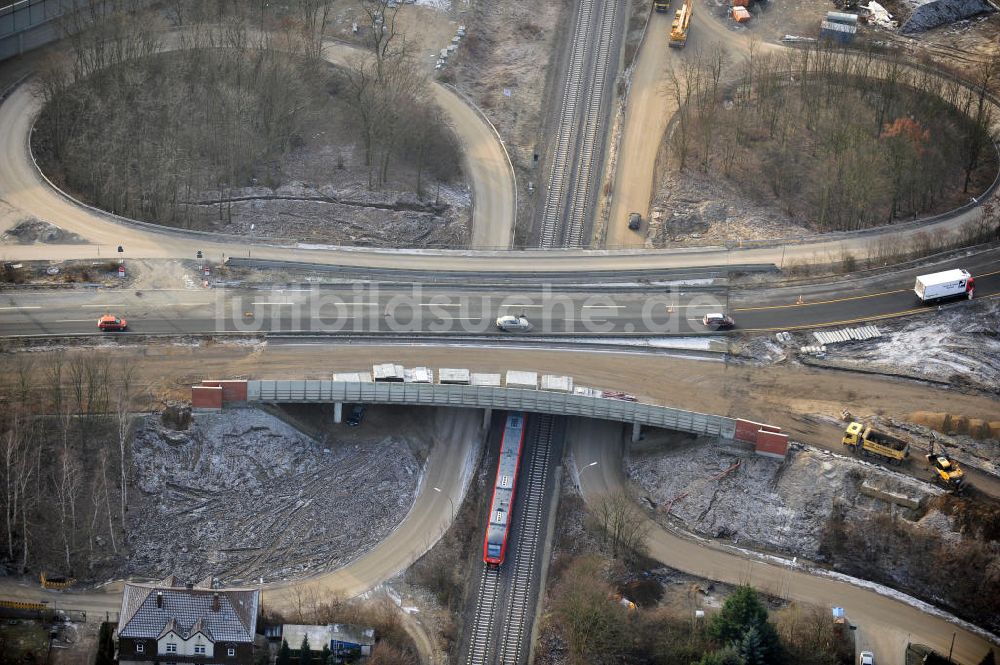 Luftbild Braunschweig - Um- und Ausbau des Autobahndreieck Braunschweig-Südwest