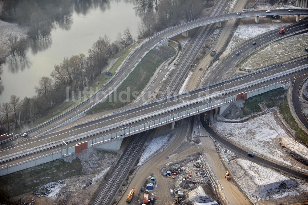 Luftaufnahme Braunschweig - Um- und Ausbau des Autobahndreieck Braunschweig-Südwest