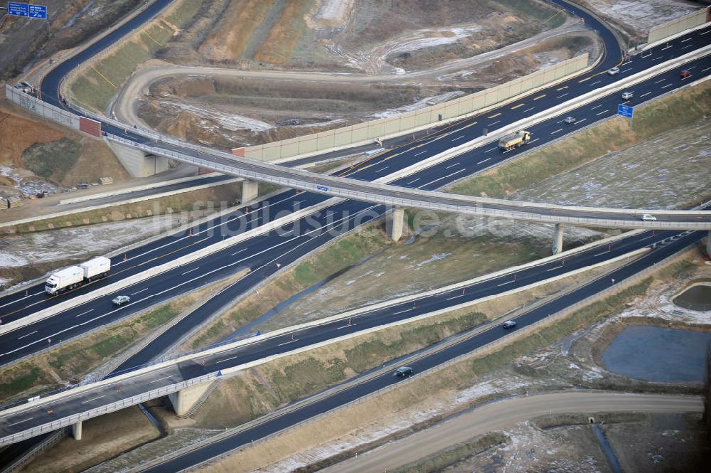 Luftbild Braunschweig - Um- und Ausbau des Autobahndreieck Braunschweig-Südwest