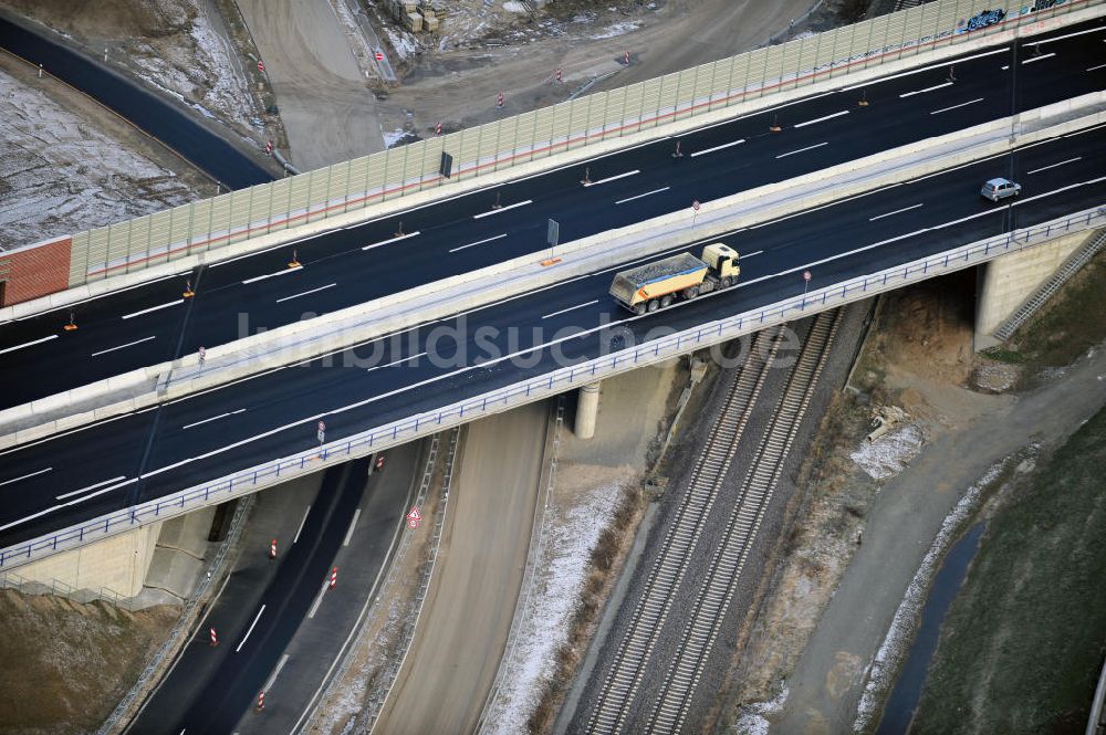 Braunschweig aus der Vogelperspektive: Um- und Ausbau des Autobahndreieck Braunschweig-Südwest