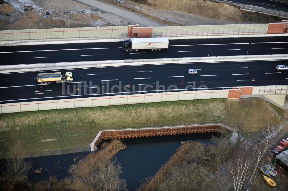 Luftaufnahme Braunschweig - Um- und Ausbau des Autobahndreieck Braunschweig-Südwest