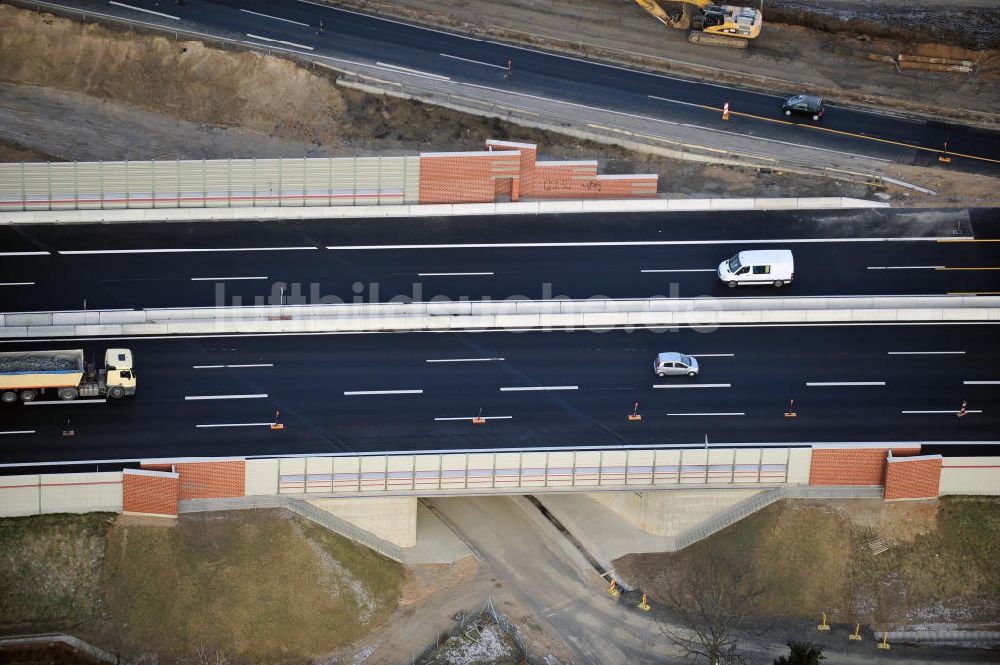 Braunschweig aus der Vogelperspektive: Um- und Ausbau des Autobahndreieck Braunschweig-Südwest