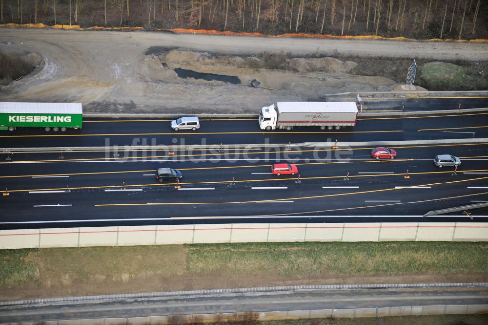 Luftaufnahme Braunschweig - Um- und Ausbau des Autobahndreieck Braunschweig-Südwest