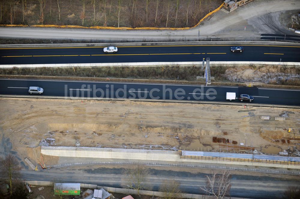 Luftaufnahme Braunschweig - Um- und Ausbau des Autobahndreieck Braunschweig-Südwest