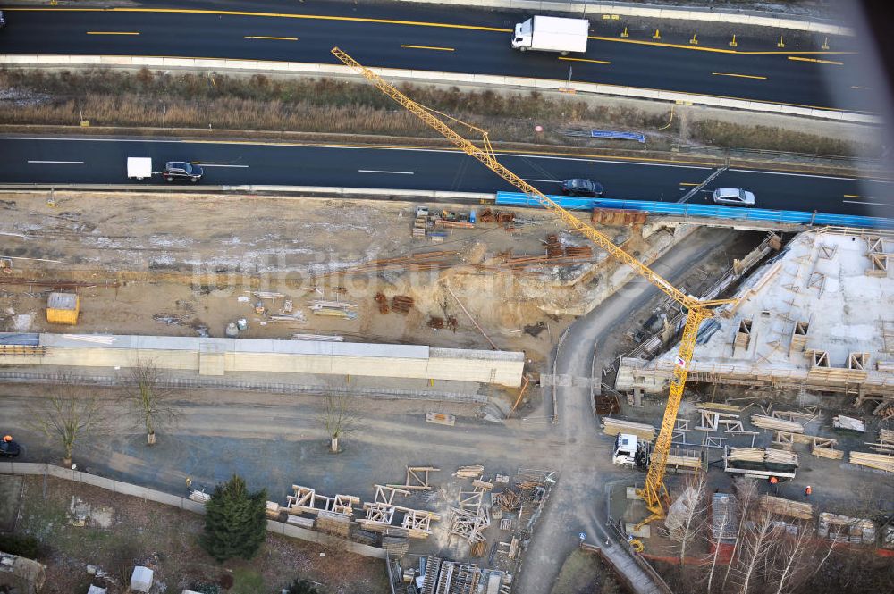 Braunschweig aus der Vogelperspektive: Um- und Ausbau des Autobahndreieck Braunschweig-Südwest