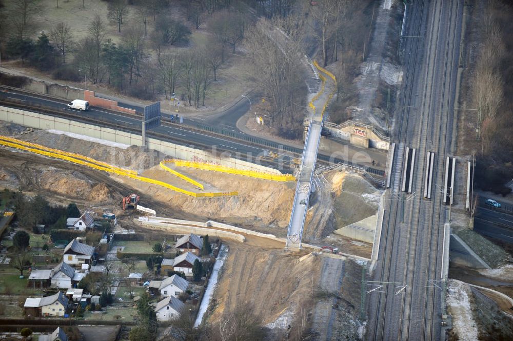 Luftaufnahme Braunschweig - Um- und Ausbau des Autobahndreieck Braunschweig-Südwest