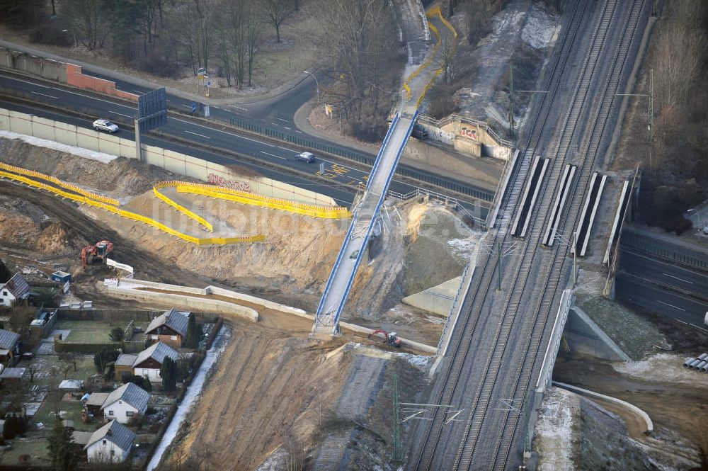 Braunschweig aus der Vogelperspektive: Um- und Ausbau des Autobahndreieck Braunschweig-Südwest