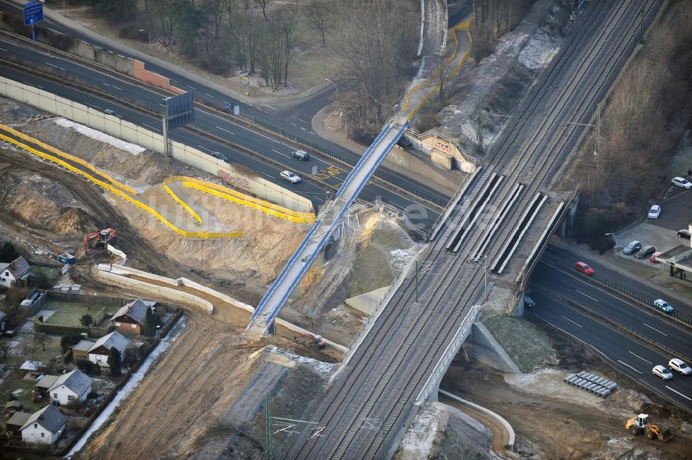 Luftbild Braunschweig - Um- und Ausbau des Autobahndreieck Braunschweig-Südwest