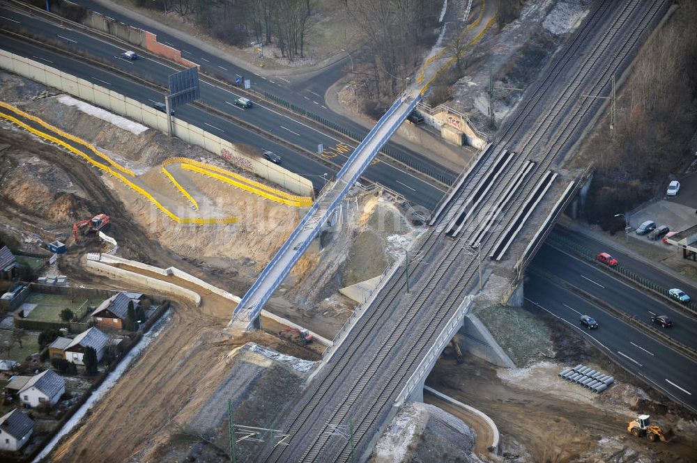 Luftaufnahme Braunschweig - Um- und Ausbau des Autobahndreieck Braunschweig-Südwest