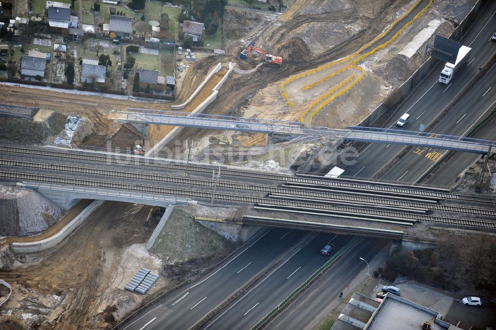 Luftbild Braunschweig - Um- und Ausbau des Autobahndreieck Braunschweig-Südwest