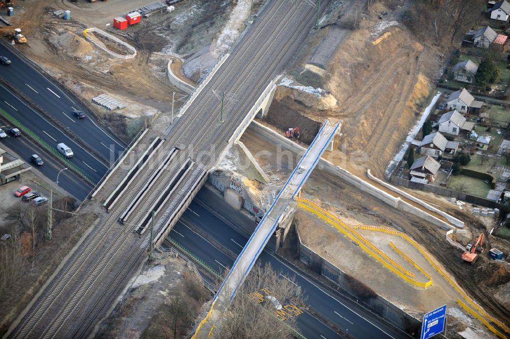 Braunschweig aus der Vogelperspektive: Um- und Ausbau des Autobahndreieck Braunschweig-Südwest