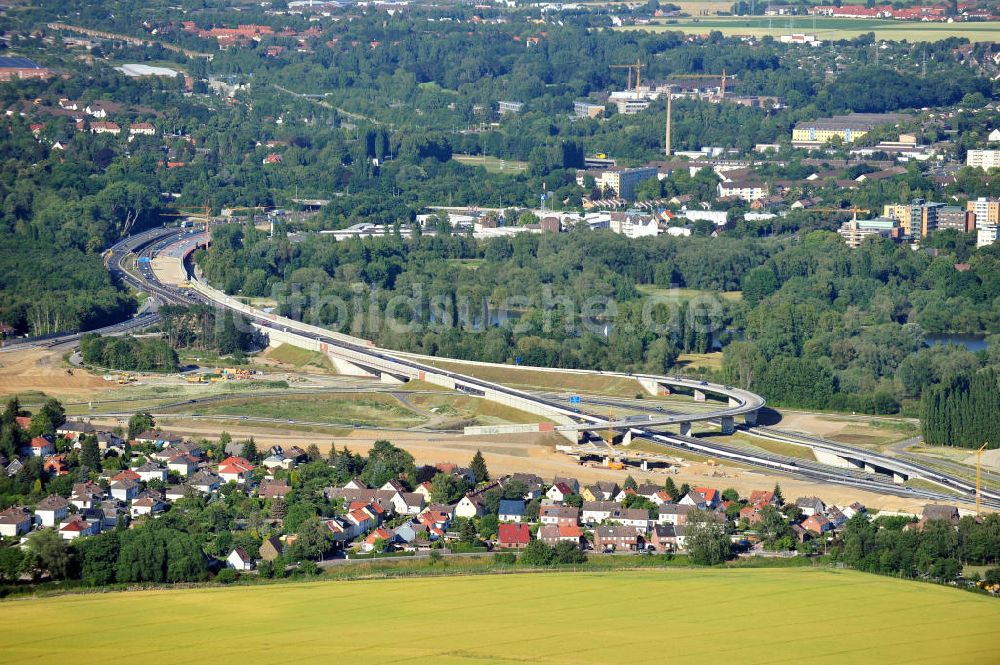 Luftaufnahme Braunschweig - Um- und Ausbau des Autobahndreieck Braunschweig-Südwest