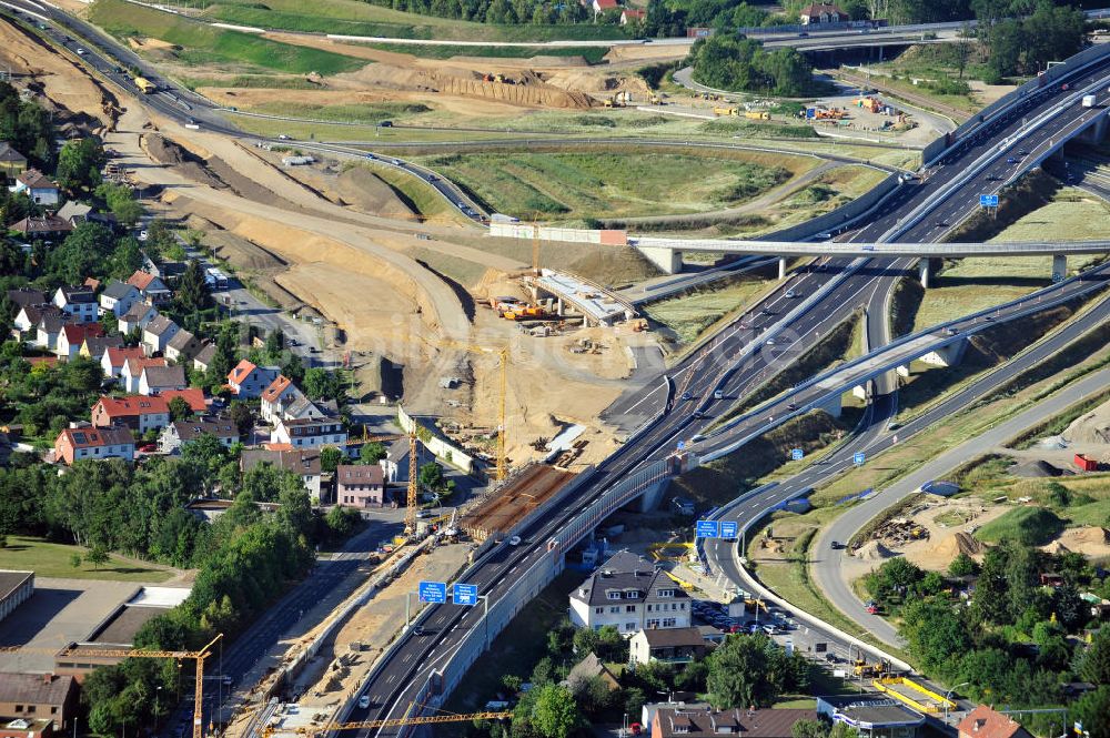 Luftbild Braunschweig - Um- und Ausbau des Autobahndreieck Braunschweig-Südwest