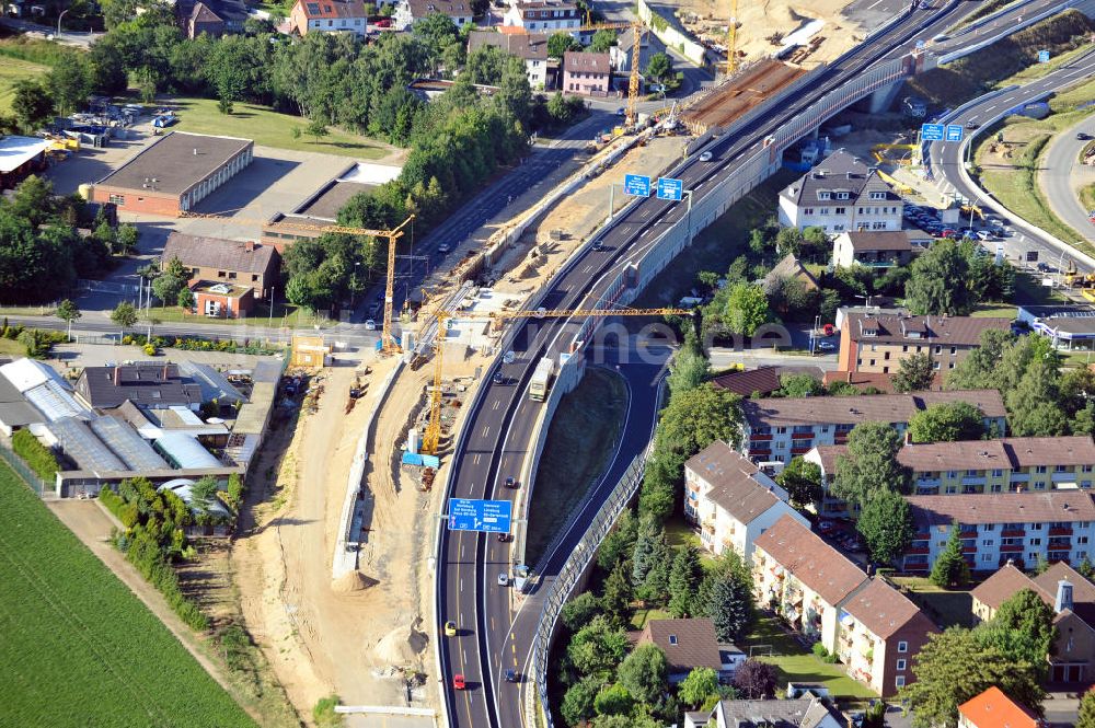 Luftaufnahme Braunschweig - Um- und Ausbau des Autobahndreieck Braunschweig-Südwest